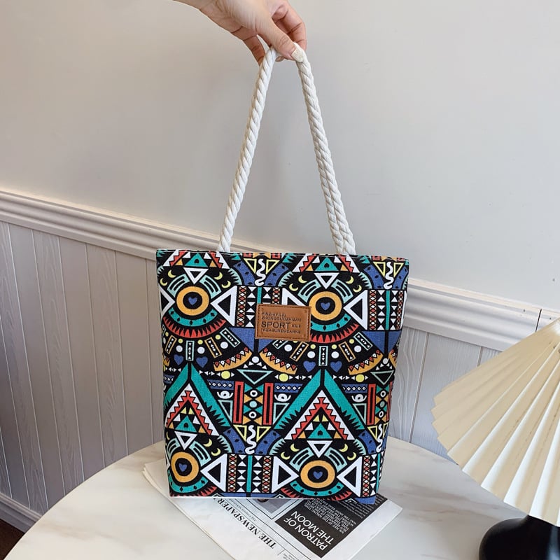 Plátená tote taška pre mestský štýl, model Mj6678, zapínanie na zips, podšívka polyesteru