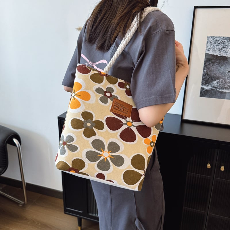 Plátená tote taška pre mestský štýl, model Mj6678, zapínanie na zips, podšívka polyesteru