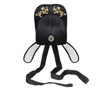 Férfiaknak tervezett ősi stílusú udvari tisztviselő sapka, retro cosplay kiegészítő, mechanikus kidolgozás