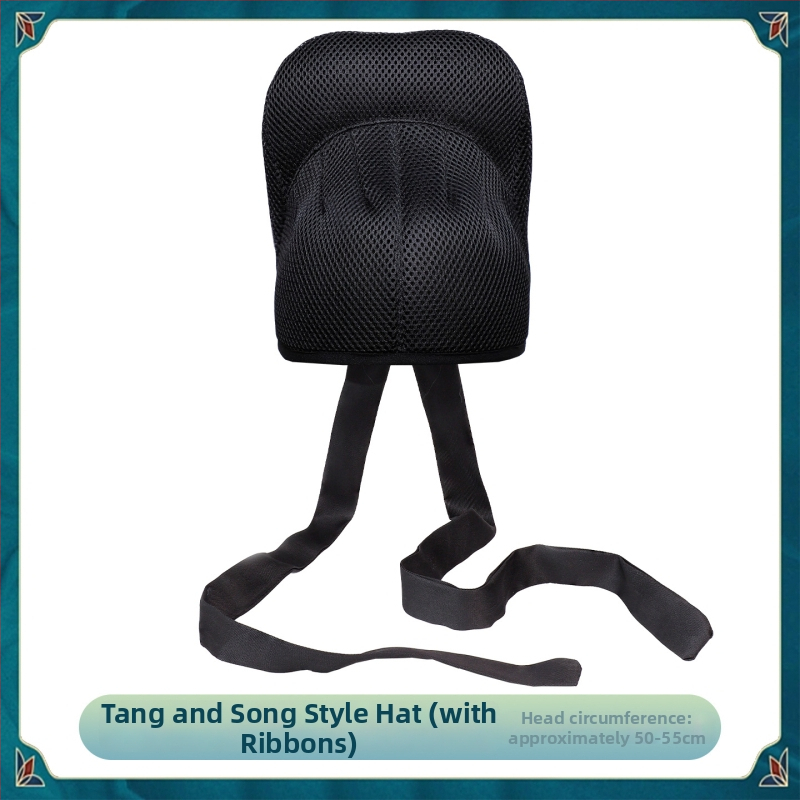 Férfiaknak tervezett ősi stílusú udvari tisztviselő sapka, retro cosplay kiegészítő, mechanikus kidolgozás