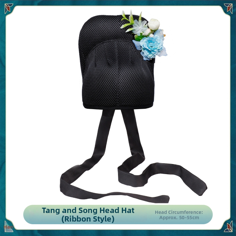 Férfiaknak tervezett ősi stílusú udvari tisztviselő sapka, retro cosplay kiegészítő, mechanikus kidolgozás