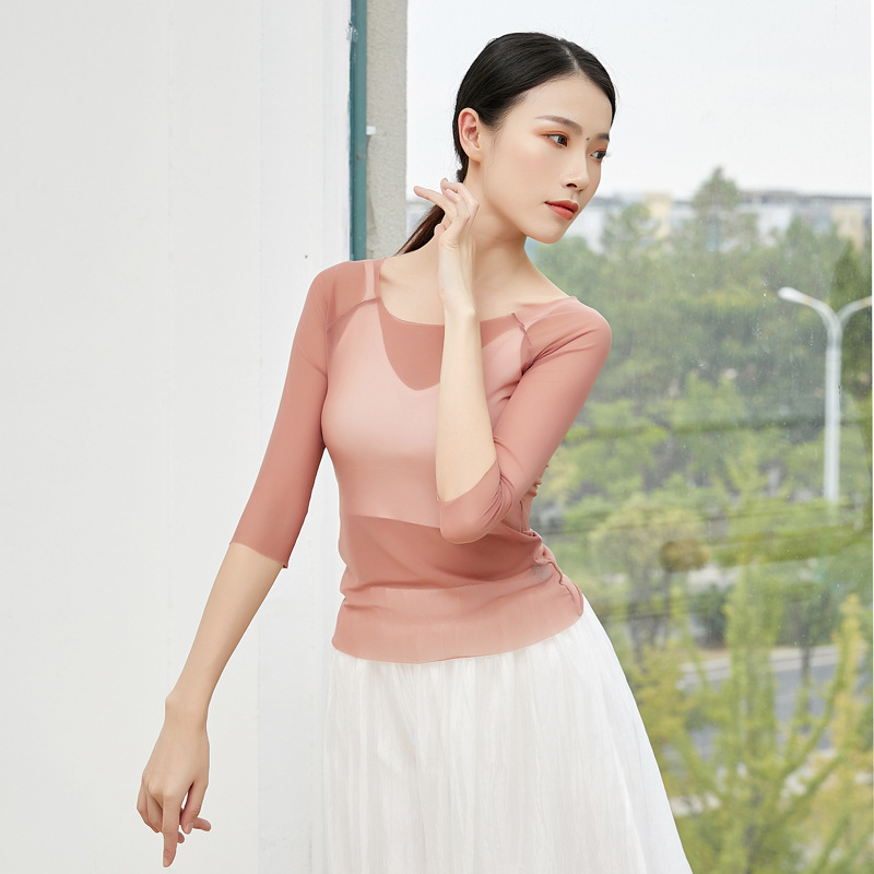 Női tánc háló felső – felnőtt, modern tánc, nylon hálóanyag 95% tartalom, bélés nylon háló 95% tartalom, alkalmas a színpadra és etnikai táncra