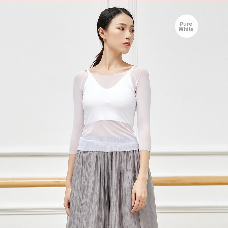 Női tánc háló felső – felnőtt, modern tánc, nylon hálóanyag 95% tartalom, bélés nylon háló 95% tartalom, alkalmas a színpadra és etnikai táncra