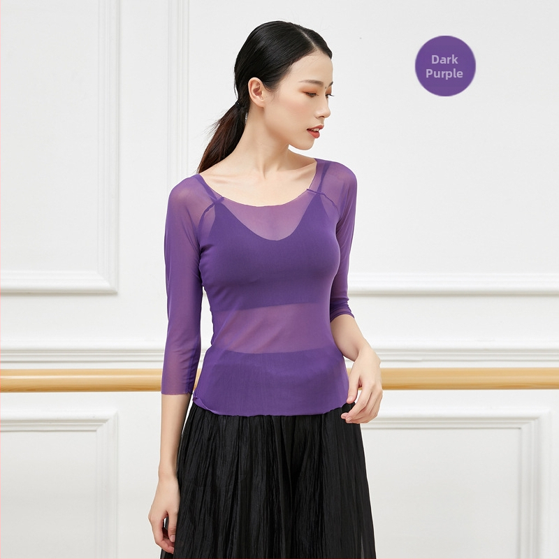 Női tánc háló felső – felnőtt, modern tánc, nylon hálóanyag 95% tartalom, bélés nylon háló 95% tartalom, alkalmas a színpadra és etnikai táncra