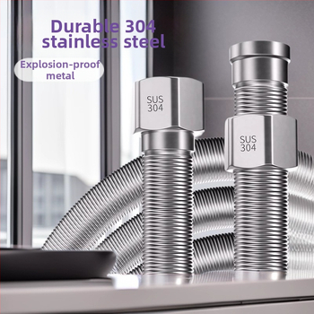 4-точкова вътрешна резба, заварена и интегрирана, удебелена и усилена, 304 неръждаема стомана, експлозийно-устойчива гофрирана тръба