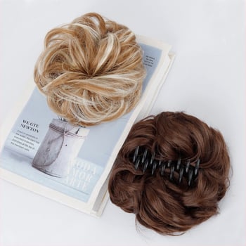 Păr cu coadă la clip – coc, mătase la temperatură înaltă, prelucrare mecanică, model ZJFQCB