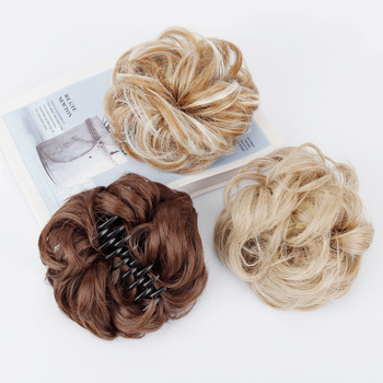 Păr cu coadă la clip – coc, mătase la temperatură înaltă, prelucrare mecanică, model ZJFQCB