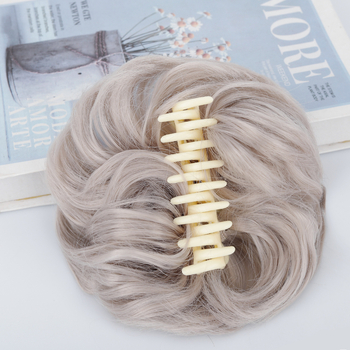 Păr cu coadă la clip – coc, mătase la temperatură înaltă, prelucrare mecanică, model ZJFQCB