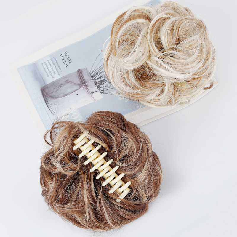 Păr cu coadă la clip – coc, mătase la temperatură înaltă, prelucrare mecanică, model ZJFQCB