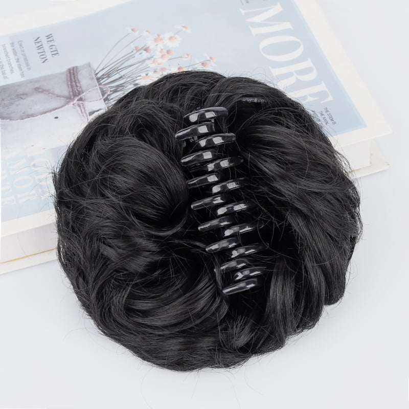 Păr cu coadă la clip – coc, mătase la temperatură înaltă, prelucrare mecanică, model ZJFQCB