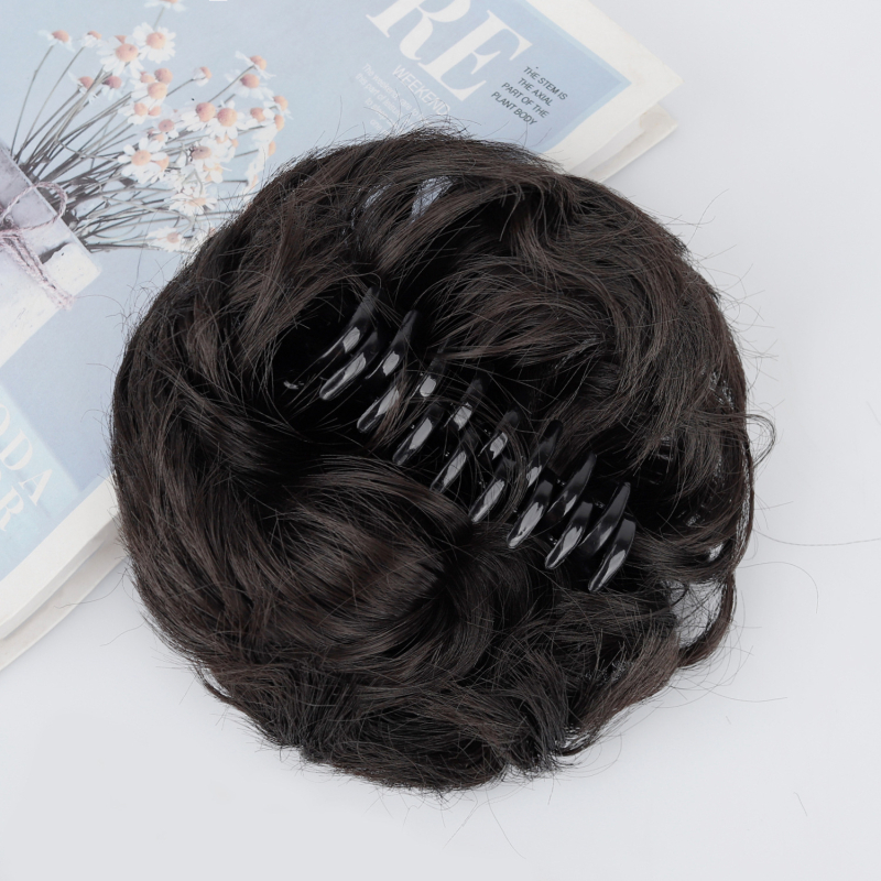 Păr cu coadă la clip – coc, mătase la temperatură înaltă, prelucrare mecanică, model ZJFQCB