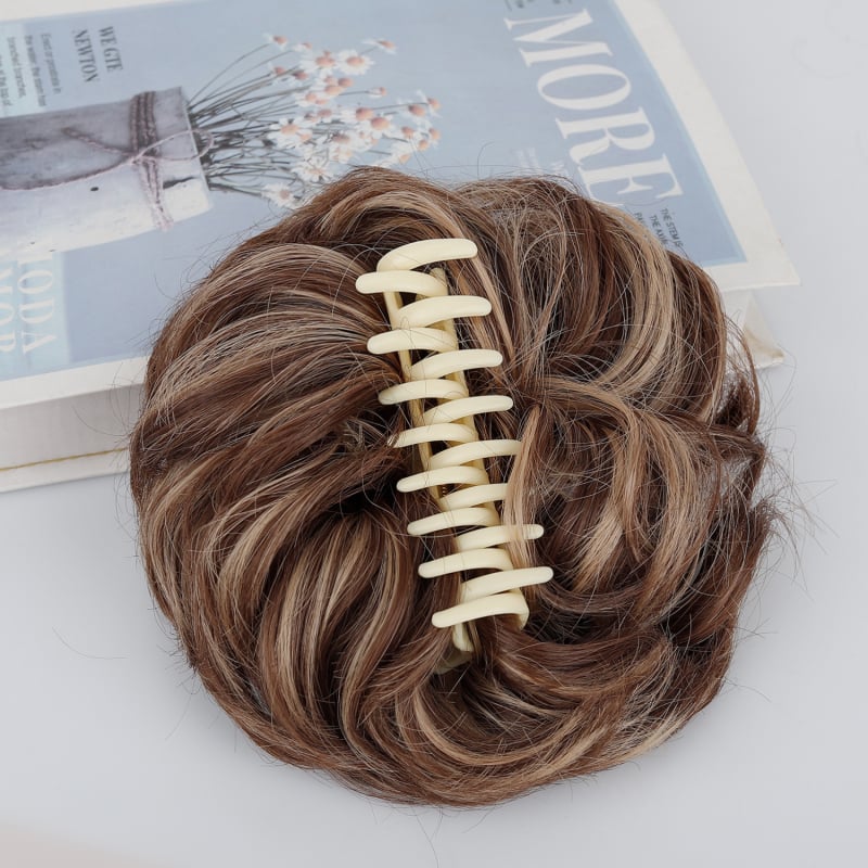 Păr cu coadă la clip – coc, mătase la temperatură înaltă, prelucrare mecanică, model ZJFQCB