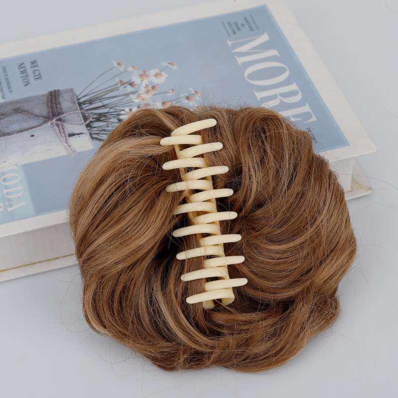 Păr cu coadă la clip – coc, mătase la temperatură înaltă, prelucrare mecanică, model ZJFQCB