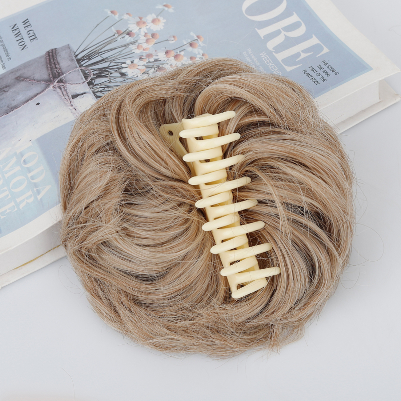 Păr cu coadă la clip – coc, mătase la temperatură înaltă, prelucrare mecanică, model ZJFQCB