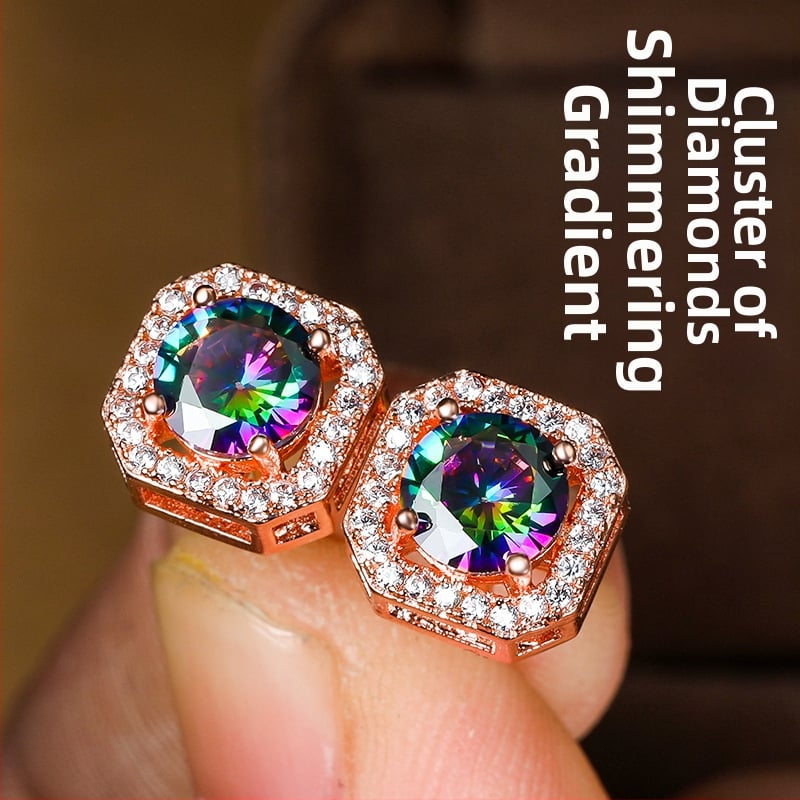 Réz fülbevalók, electroplattált, koreai stílusú, friss és édes