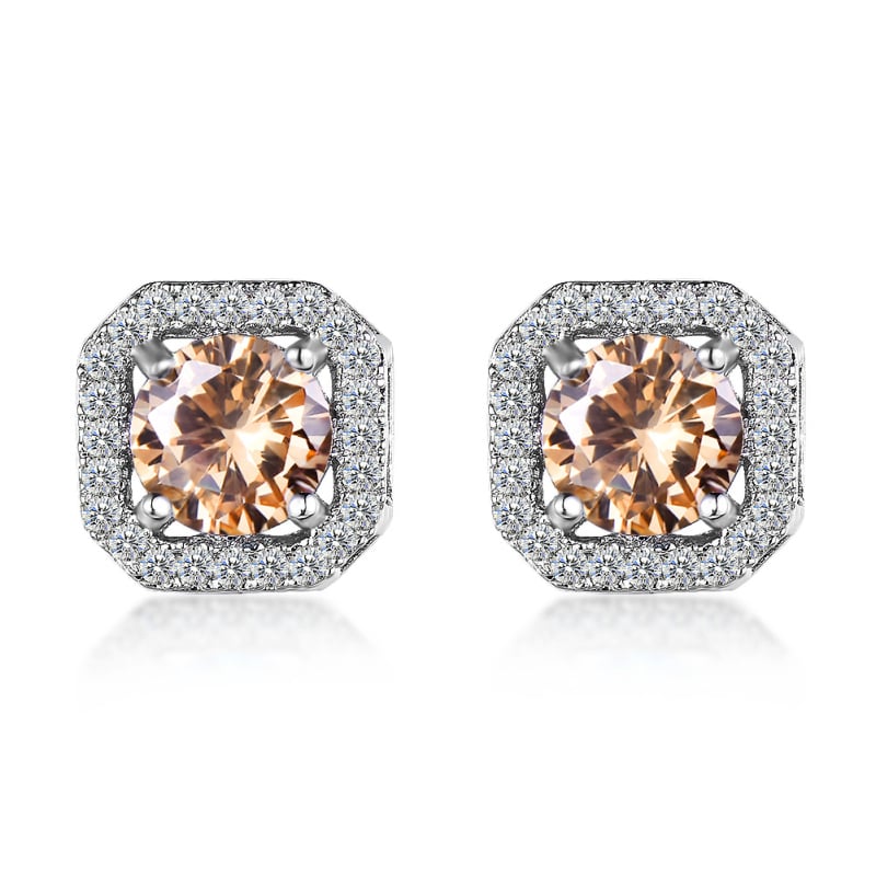 Réz fülbevalók, electroplattált, koreai stílusú, friss és édes