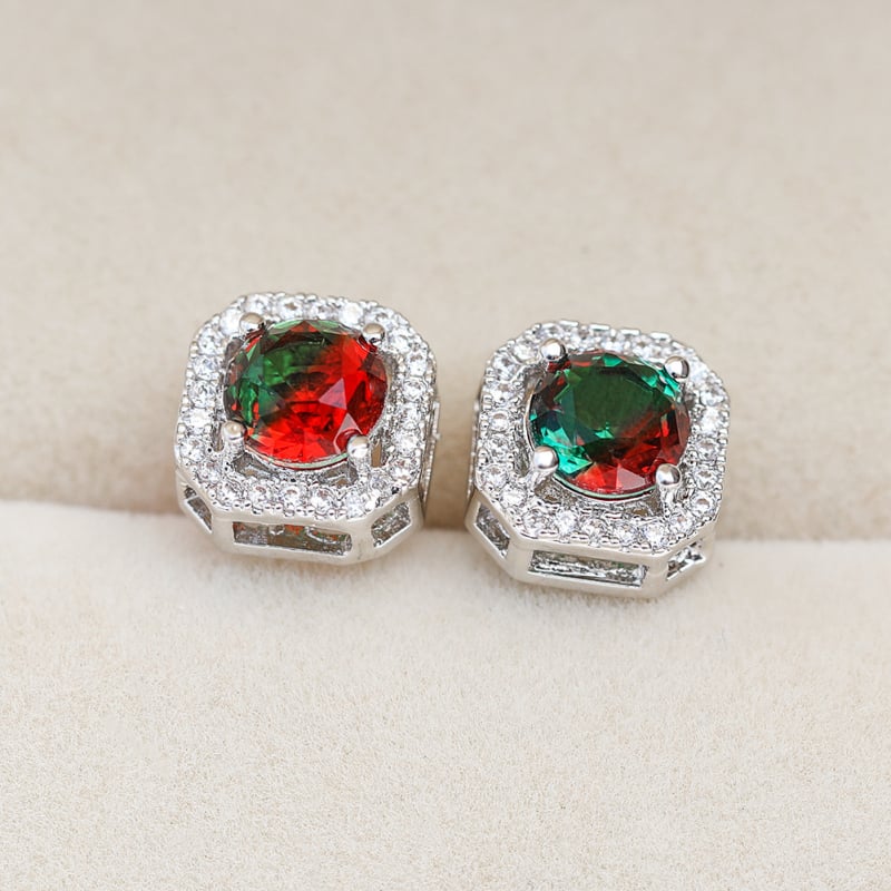 Réz fülbevalók, electroplattált, koreai stílusú, friss és édes