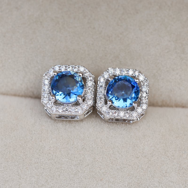 Réz fülbevalók, electroplattált, koreai stílusú, friss és édes