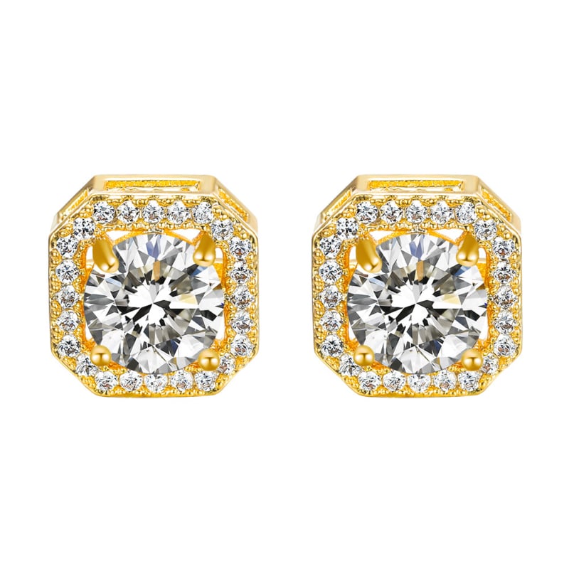 Réz fülbevalók, electroplattált, koreai stílusú, friss és édes