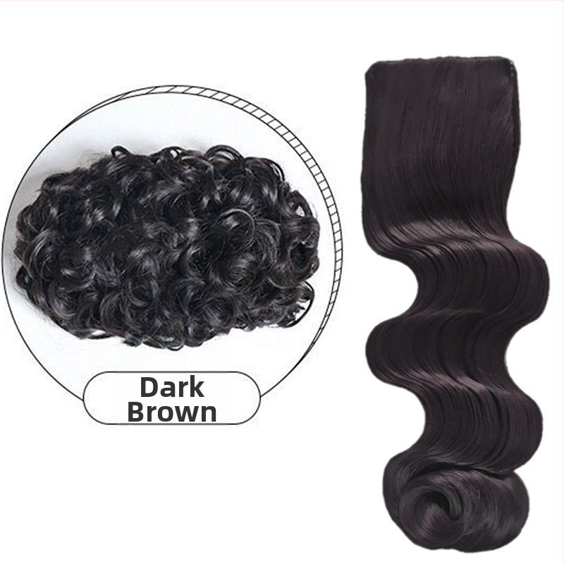 Перука с челка Yuxinde — високотемпературна коса, оформяне за оформяне, античен стил големи вълни, прегънати чела в стил Република Китай, вдъхновена от стар Шанхай