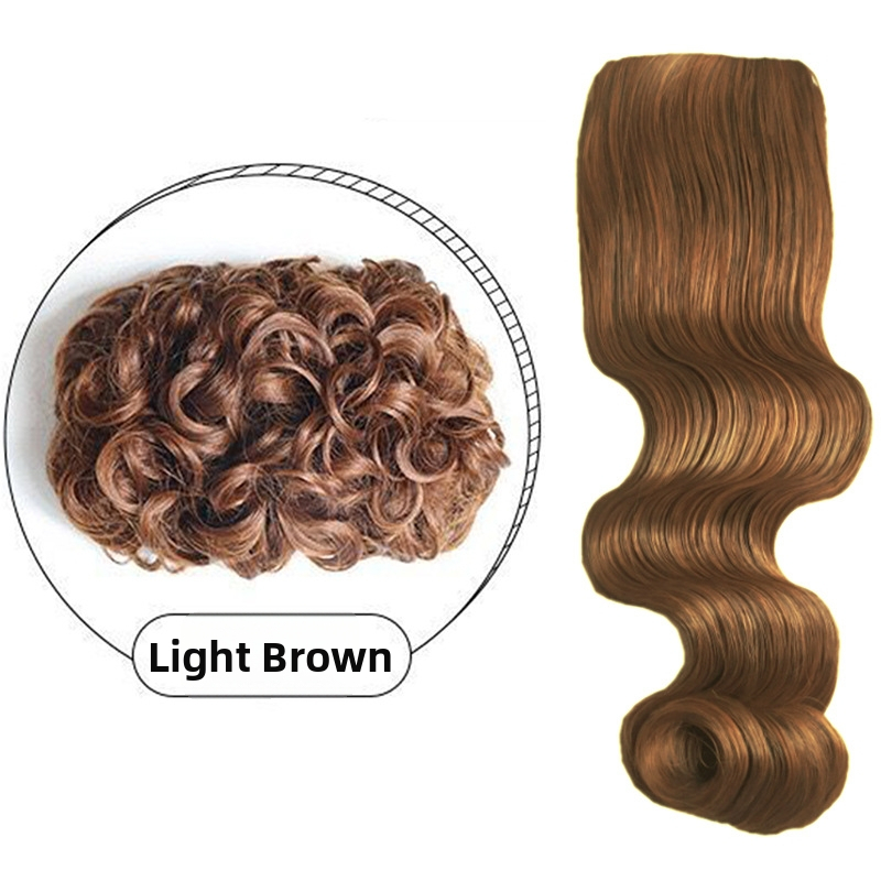 Перука с челка Yuxinde — високотемпературна коса, оформяне за оформяне, античен стил големи вълни, прегънати чела в стил Република Китай, вдъхновена от стар Шанхай