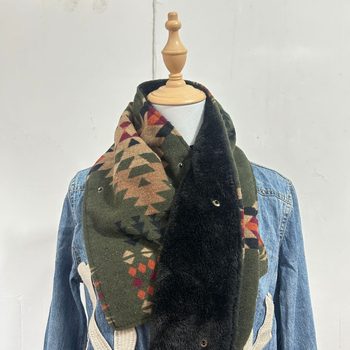 Σάλι Bohemian στυλ, 100% βισκόζη, warp-knit, διατηρεί τη ζεστασιά, για φθινόπωρο, λανσαρισμένο άνοιξη 2025