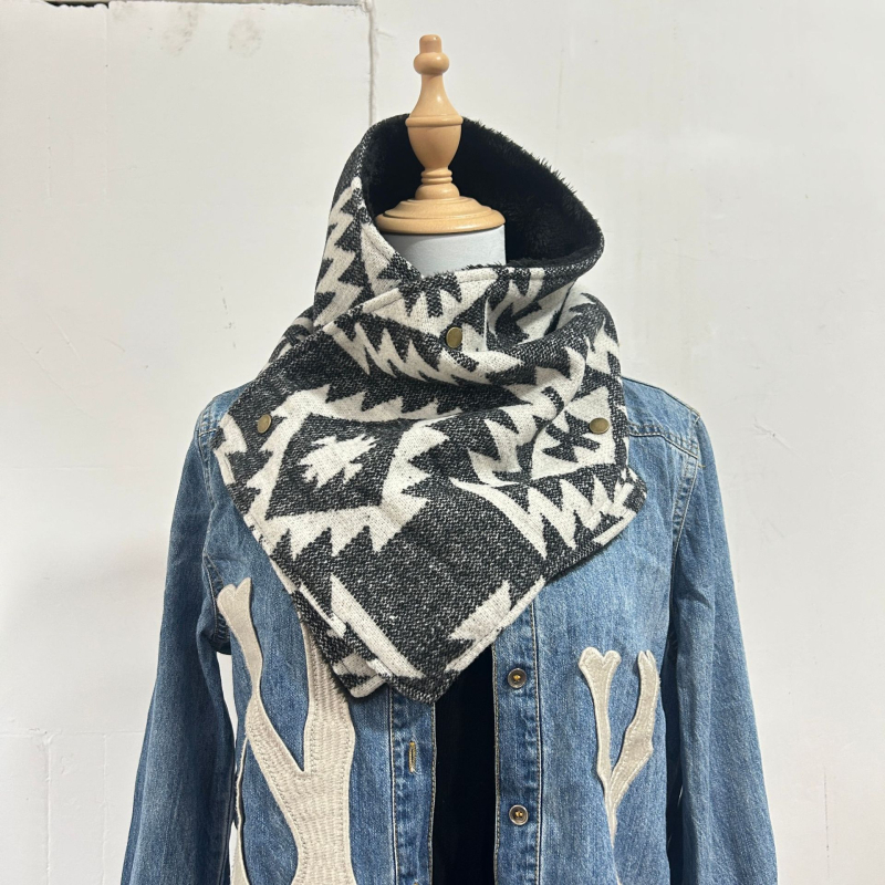 Σάλι Bohemian στυλ, 100% βισκόζη, warp-knit, διατηρεί τη ζεστασιά, για φθινόπωρο, λανσαρισμένο άνοιξη 2025