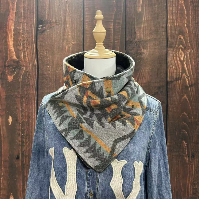 Σάλι Bohemian στυλ, 100% βισκόζη, warp-knit, διατηρεί τη ζεστασιά, για φθινόπωρο, λανσαρισμένο άνοιξη 2025