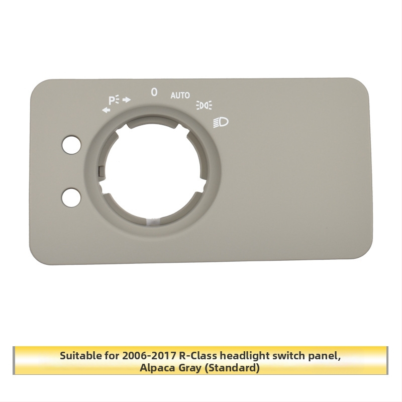 Panel prepínača svetlometov pre Mercedes-Benz R-Class – ABS, kompatibilný s ML/GL, kryt palubnej dosky, Snap-On inštalácia