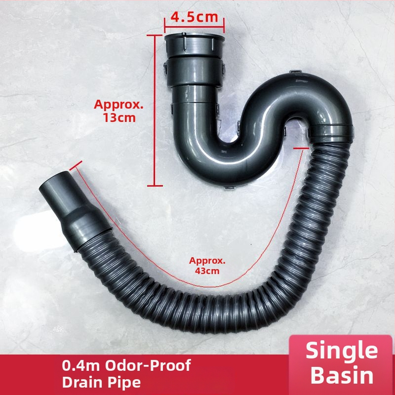 Медна дренажна тръба за кухненска мивка – комплект за двойни корита, CE сертифицирани фитинги