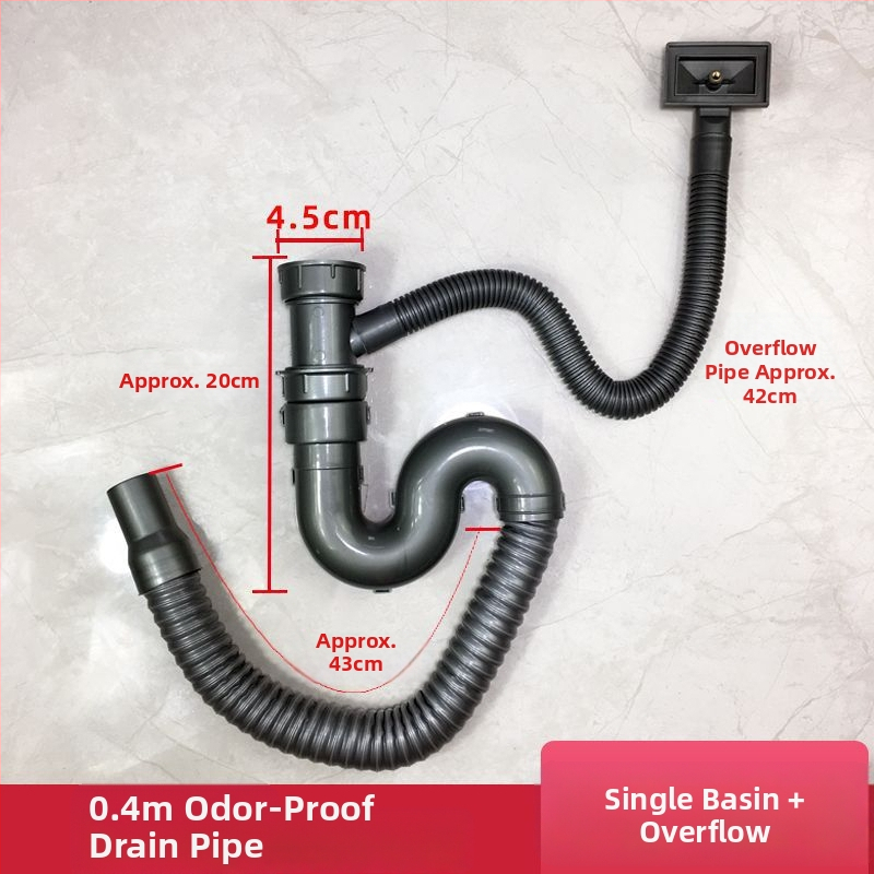 Медна дренажна тръба за кухненска мивка – комплект за двойни корита, CE сертифицирани фитинги