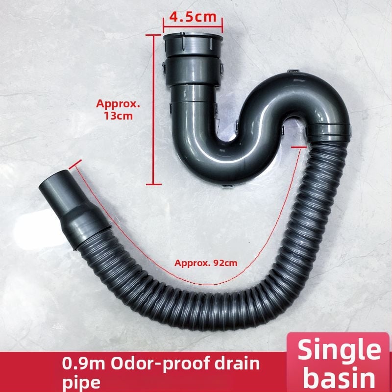 Медна дренажна тръба за кухненска мивка – комплект за двойни корита, CE сертифицирани фитинги