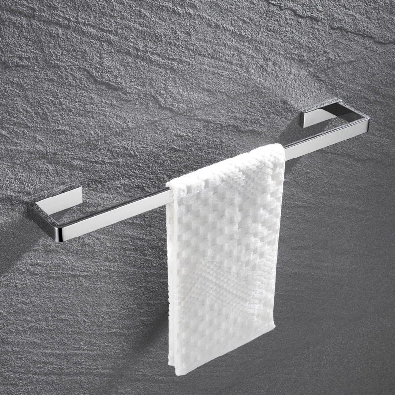 Fali törölközőtartó, 304 rozsdamentes acél, tükrös felület, két darabos készlet a fürdőszobához