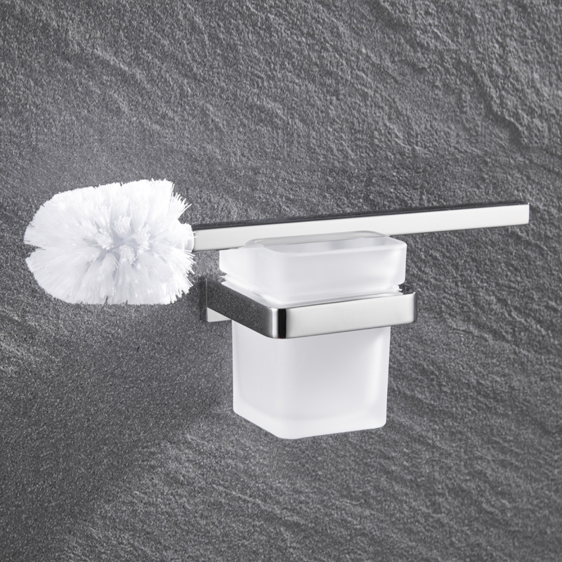 Fali törölközőtartó, 304 rozsdamentes acél, tükrös felület, két darabos készlet a fürdőszobához