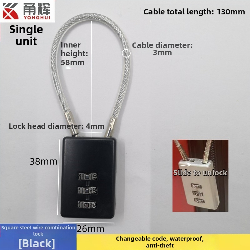 Kódzár 304 rozsdamentes acélból, modell 1, márka Powerful merchant, stílus: új kínai stílus