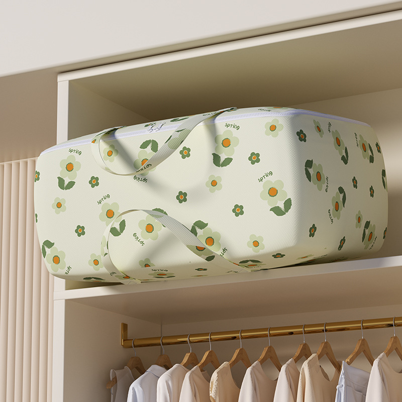 Költöztető táska nagy kapacitású ruhák és paplanok tárolására, cipzárral, por- és nedvességálló, kocka alakú, többfunkciós