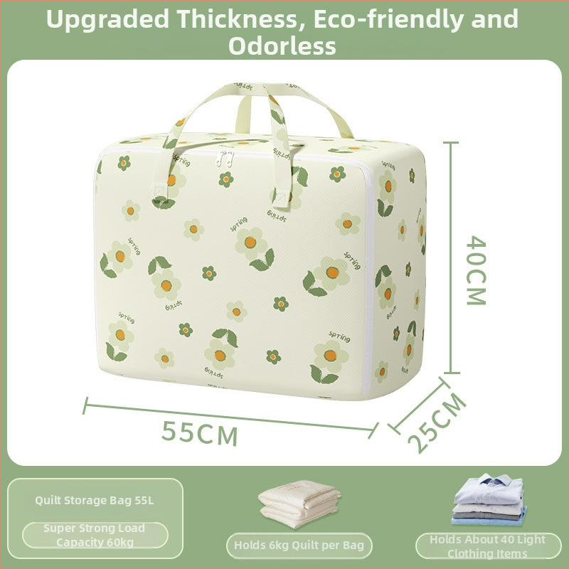 Költöztető táska nagy kapacitású ruhák és paplanok tárolására, cipzárral, por- és nedvességálló, kocka alakú, többfunkciós