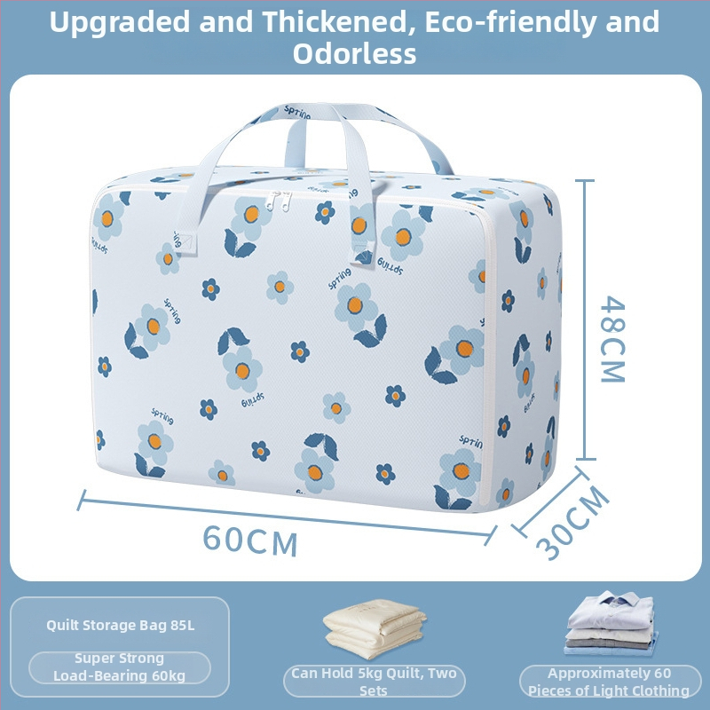 Költöztető táska nagy kapacitású ruhák és paplanok tárolására, cipzárral, por- és nedvességálló, kocka alakú, többfunkciós