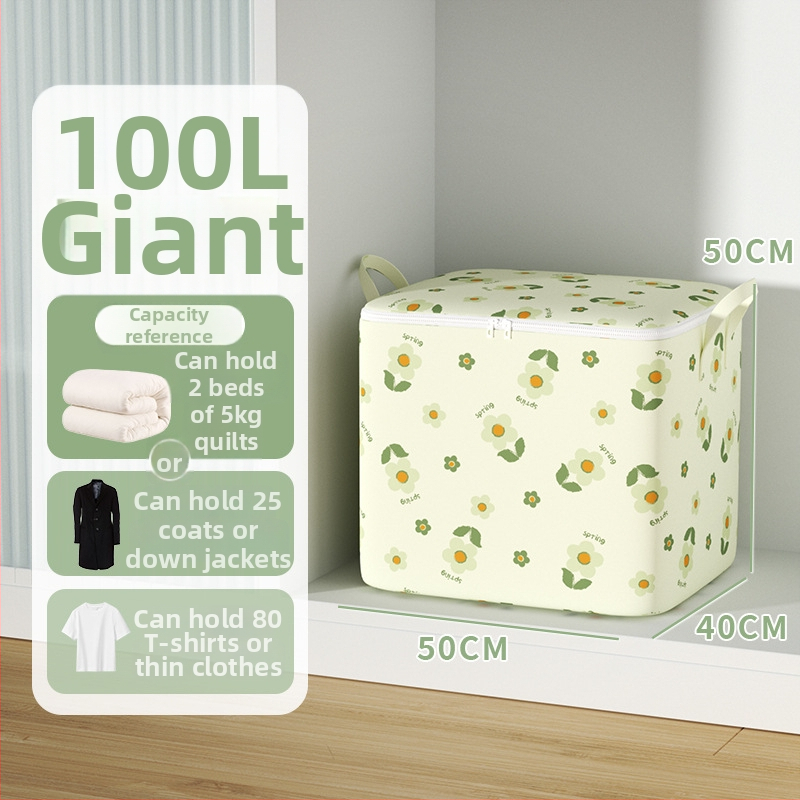 Költöztető táska nagy kapacitású ruhák és paplanok tárolására, cipzárral, por- és nedvességálló, kocka alakú, többfunkciós