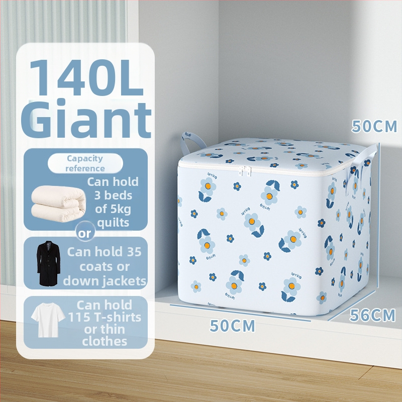 Költöztető táska nagy kapacitású ruhák és paplanok tárolására, cipzárral, por- és nedvességálló, kocka alakú, többfunkciós