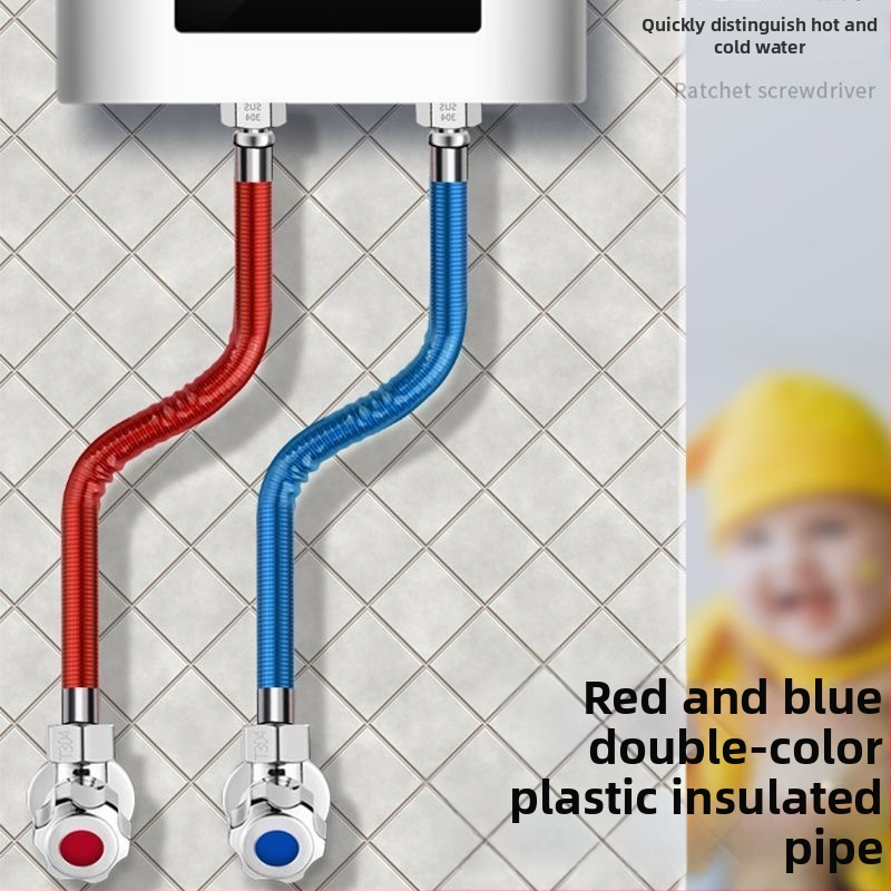 304 неръждаема стомана гъвкав входен маркуч за бойлер, спирален конектор, 1.6 MPa, единична комплектация