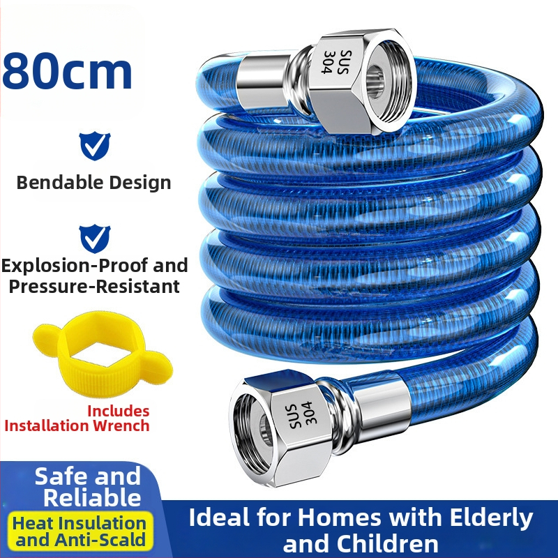 304 неръждаема стомана гъвкав входен маркуч за бойлер, спирален конектор, 1.6 MPa, единична комплектация