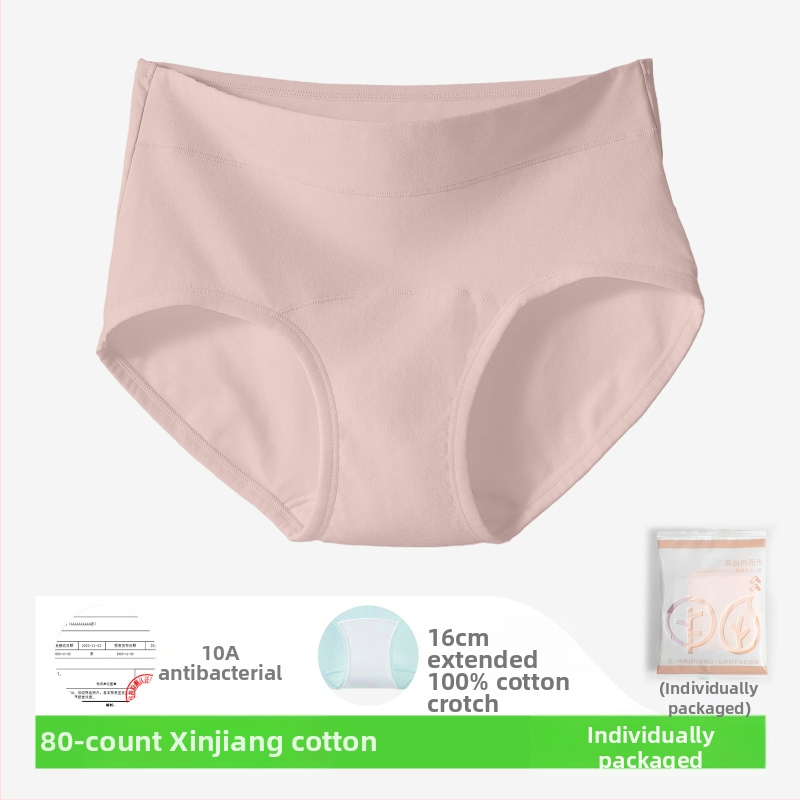 Slipuri de femei din bumbac, 80-count, antibacteriale, respirabile, talie medie, căptușeală din bumbac