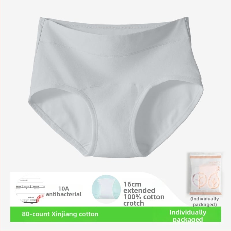 Slipuri de femei din bumbac, 80-count, antibacteriale, respirabile, talie medie, căptușeală din bumbac