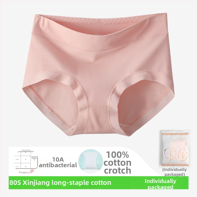 Slipuri de femei din bumbac, 80-count, antibacteriale, respirabile, talie medie, căptușeală din bumbac