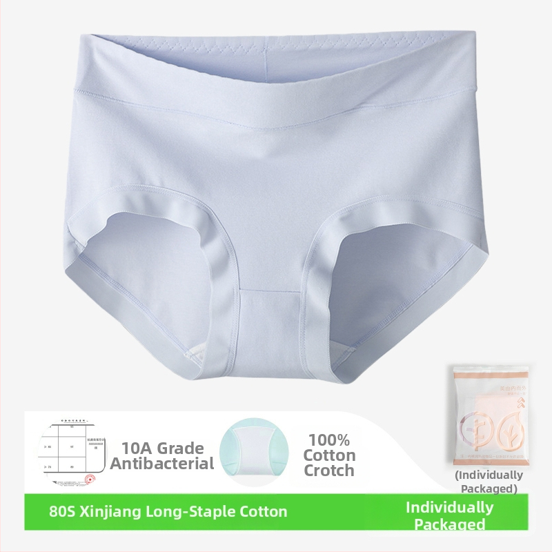 Slipuri de femei din bumbac, 80-count, antibacteriale, respirabile, talie medie, căptușeală din bumbac