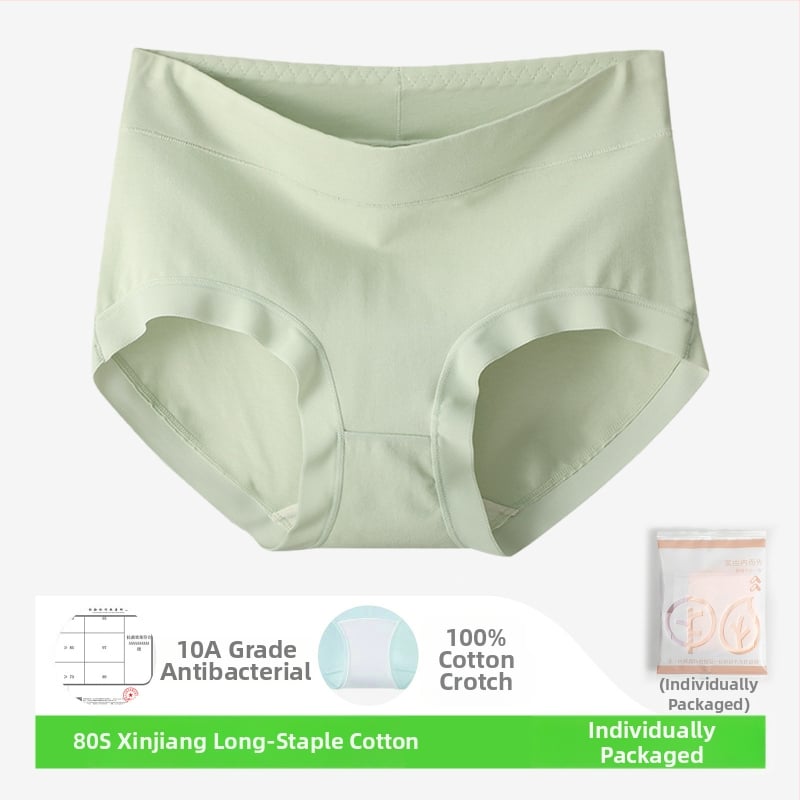 Slipuri de femei din bumbac, 80-count, antibacteriale, respirabile, talie medie, căptușeală din bumbac