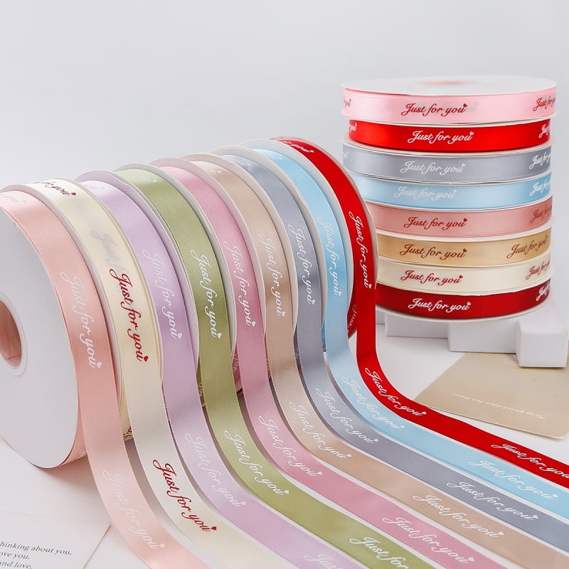 Jiahua σατέν κορδέλα με αγγλικούς χαρακτήρες για τη γιορτή του Αγίου Βαλεντίνου – περιτύλιξη δώρων, ανθοδέματα, DIY