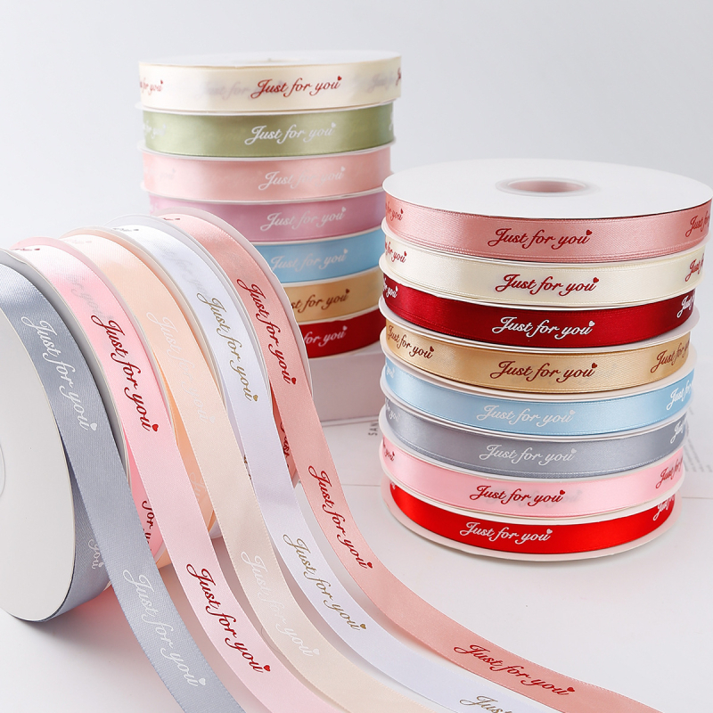 Jiahua σατέν κορδέλα με αγγλικούς χαρακτήρες για τη γιορτή του Αγίου Βαλεντίνου – περιτύλιξη δώρων, ανθοδέματα, DIY