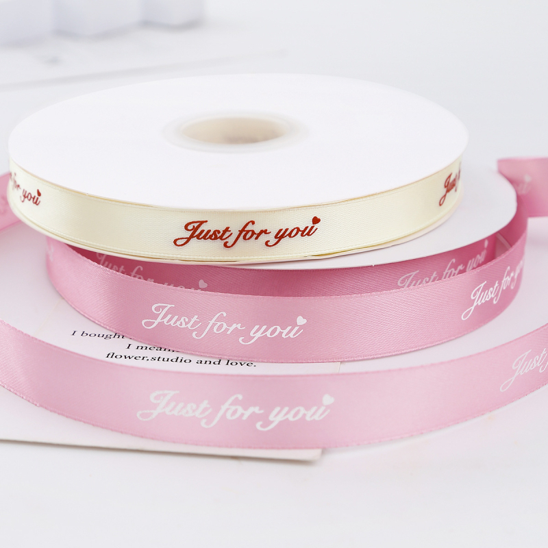 Jiahua σατέν κορδέλα με αγγλικούς χαρακτήρες για τη γιορτή του Αγίου Βαλεντίνου – περιτύλιξη δώρων, ανθοδέματα, DIY